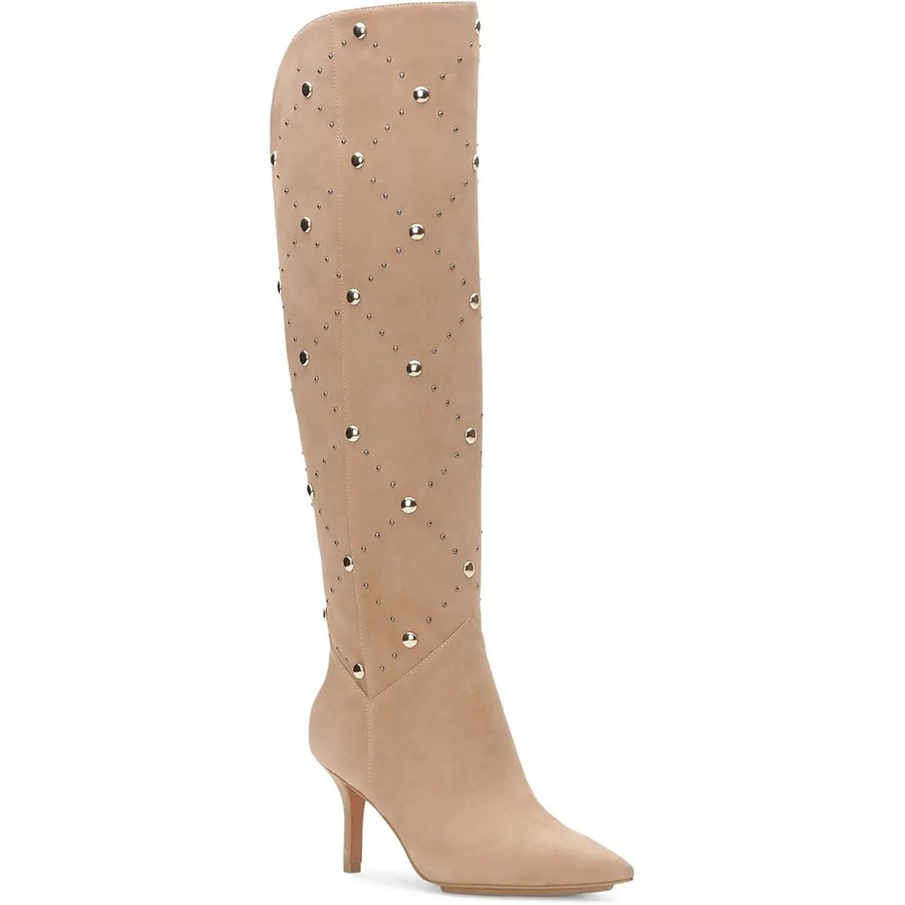 NWT Vince Camuto Suede Fimulie over the Studded Knee Boots Size 6.5 - Picture 5 of 11